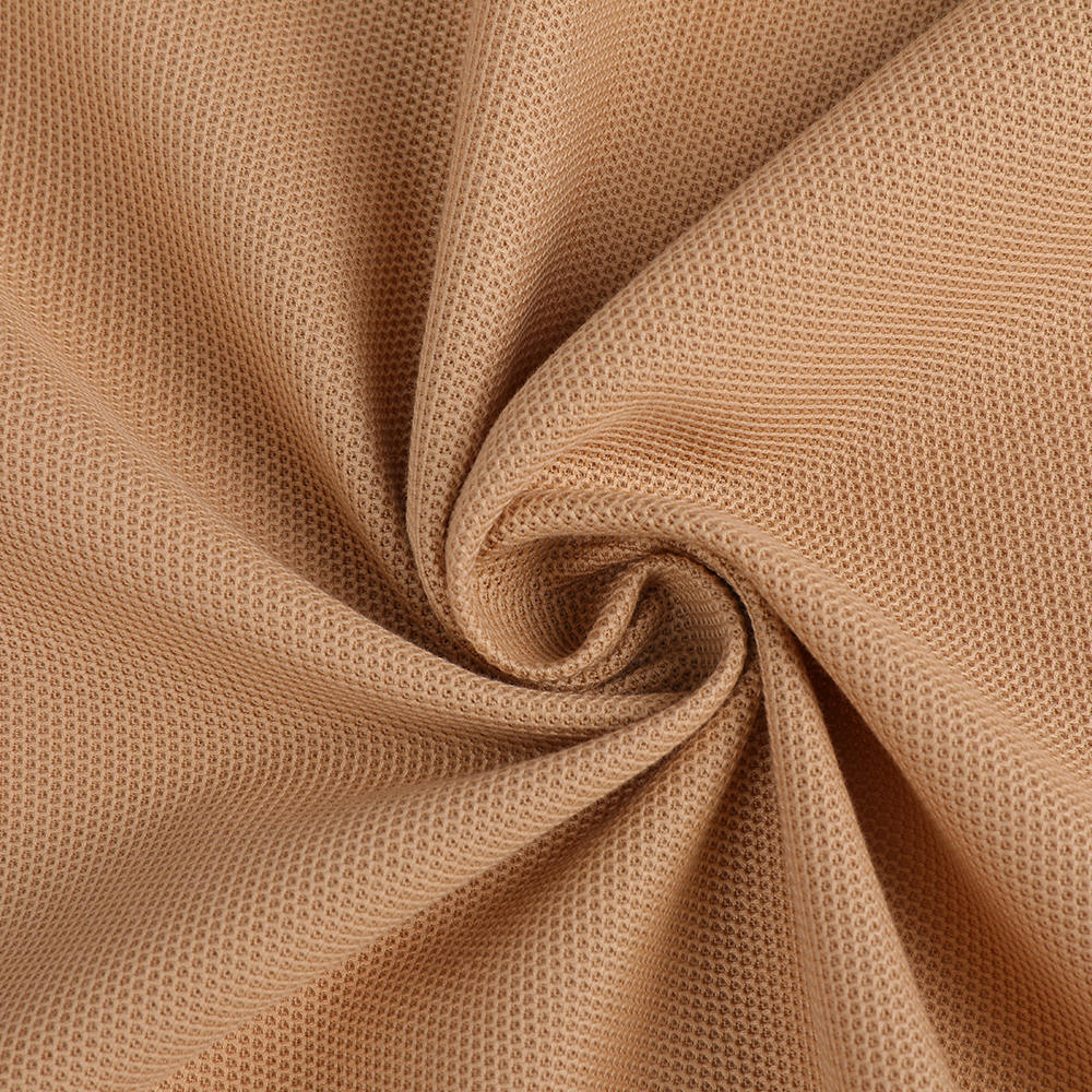 Pustende hudvennlig Supima Cotton Pique Mesh Liquid Ammoniakk Polo LA-stoff