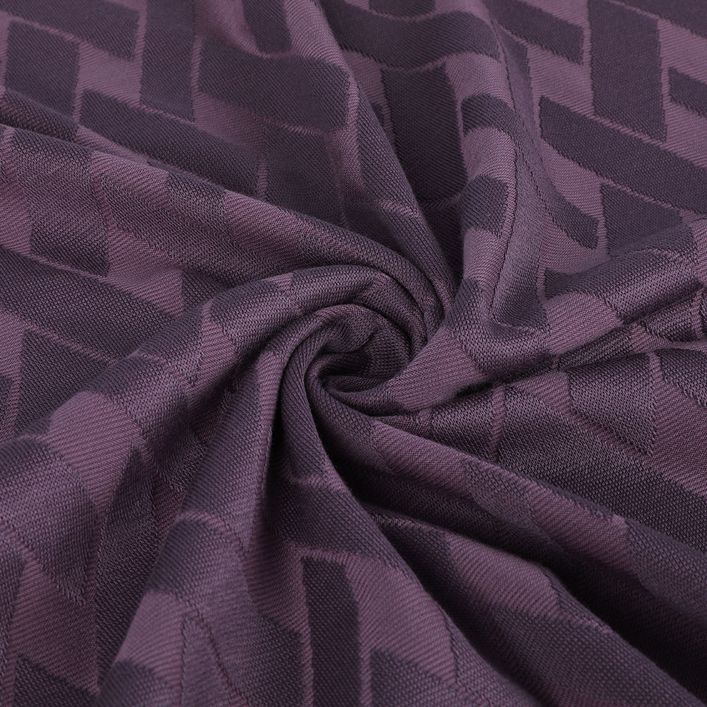 Miljøvennlig enkelt Jacquard Loop Transfer Breathable 10/90 Mulberry Silk Cotton Stoff