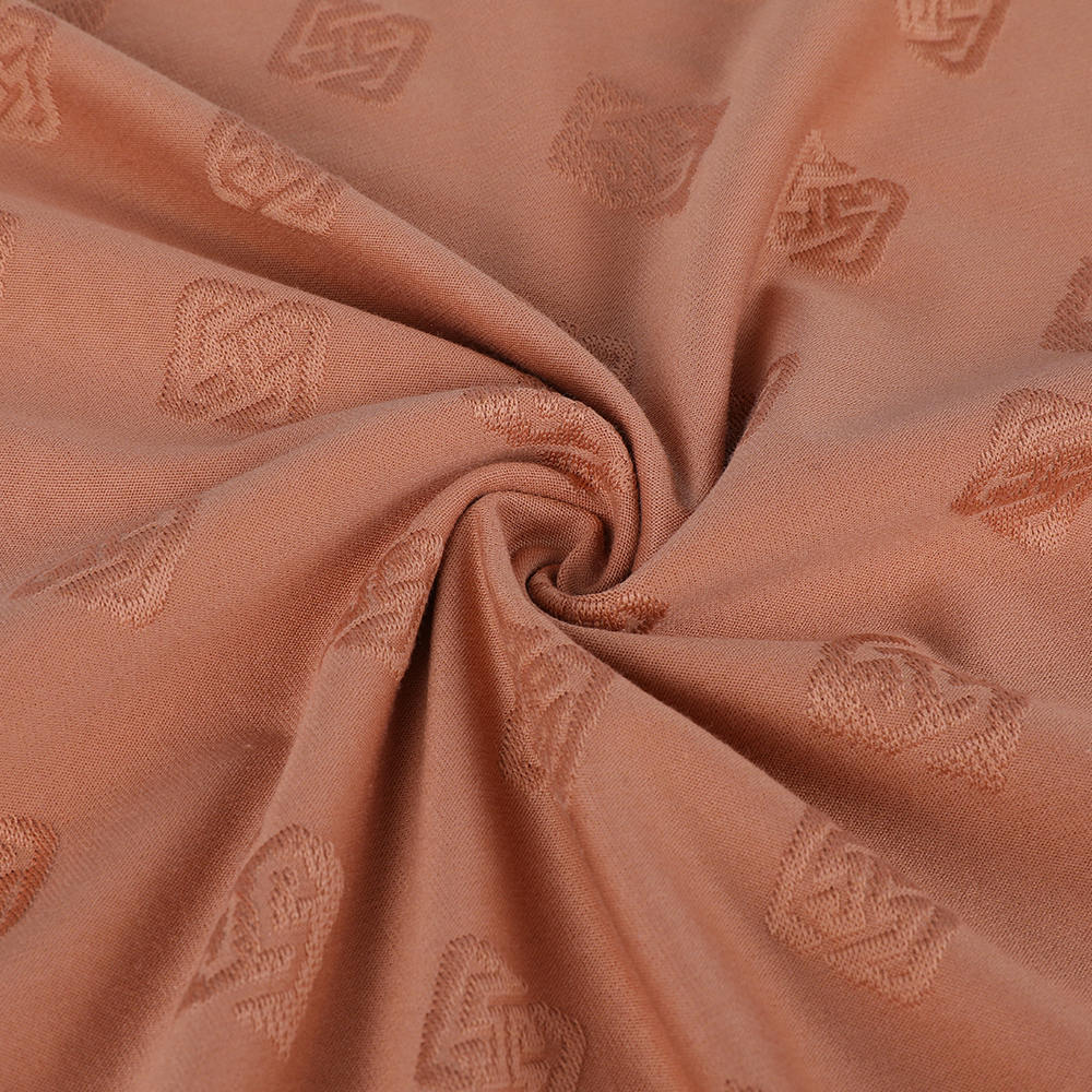 Miljøvennlig Jacquard Loop Transfer 10/90 Mulberry Silk Cotton Stoff