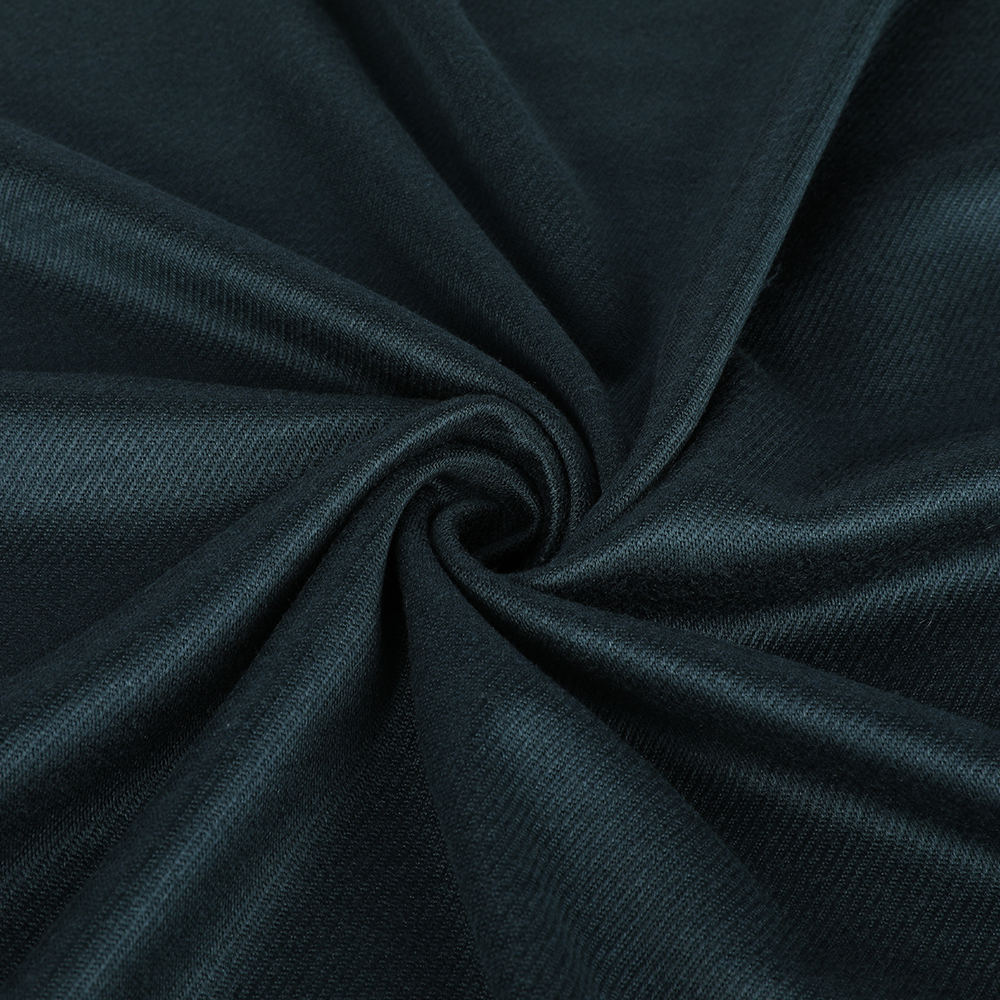 Hudvennlig dobbelt Jacquard Wool Spun Silk Cashmere Stoff