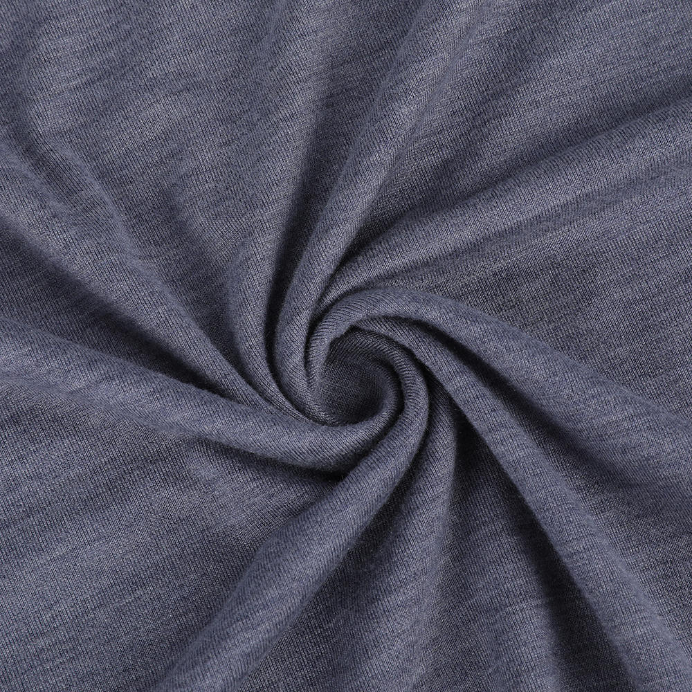 Miljøvennlig luksuriøs jersey Breathable Machine Washable Spun Silk Lady Sweat Fabric