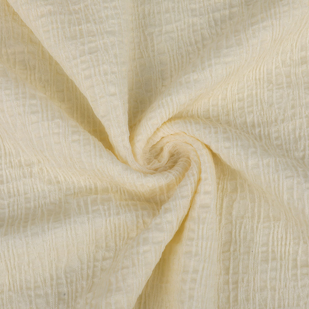 Ensidig Jacquard Breptable Mil-vennlige krympesikre ullstrikkede damestoff